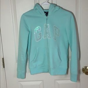 Gap zip up fleece hoodie